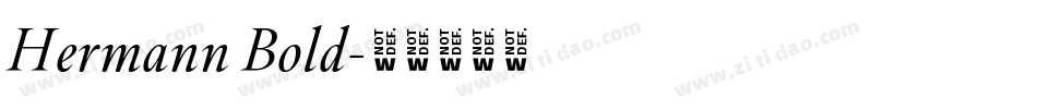 Hermann Bold字体转换